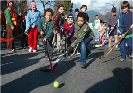 Close roads so children can play in the street like their parents did